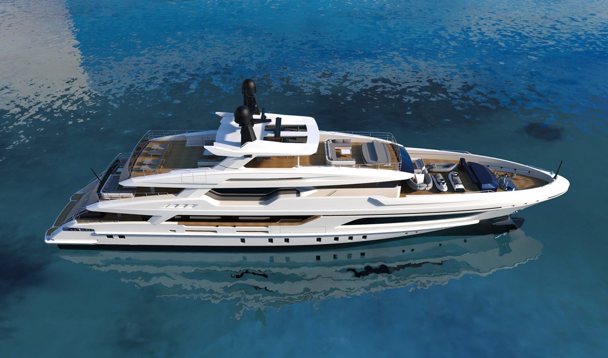 The new BAGLIETTO “10233”, motor yacht 48m