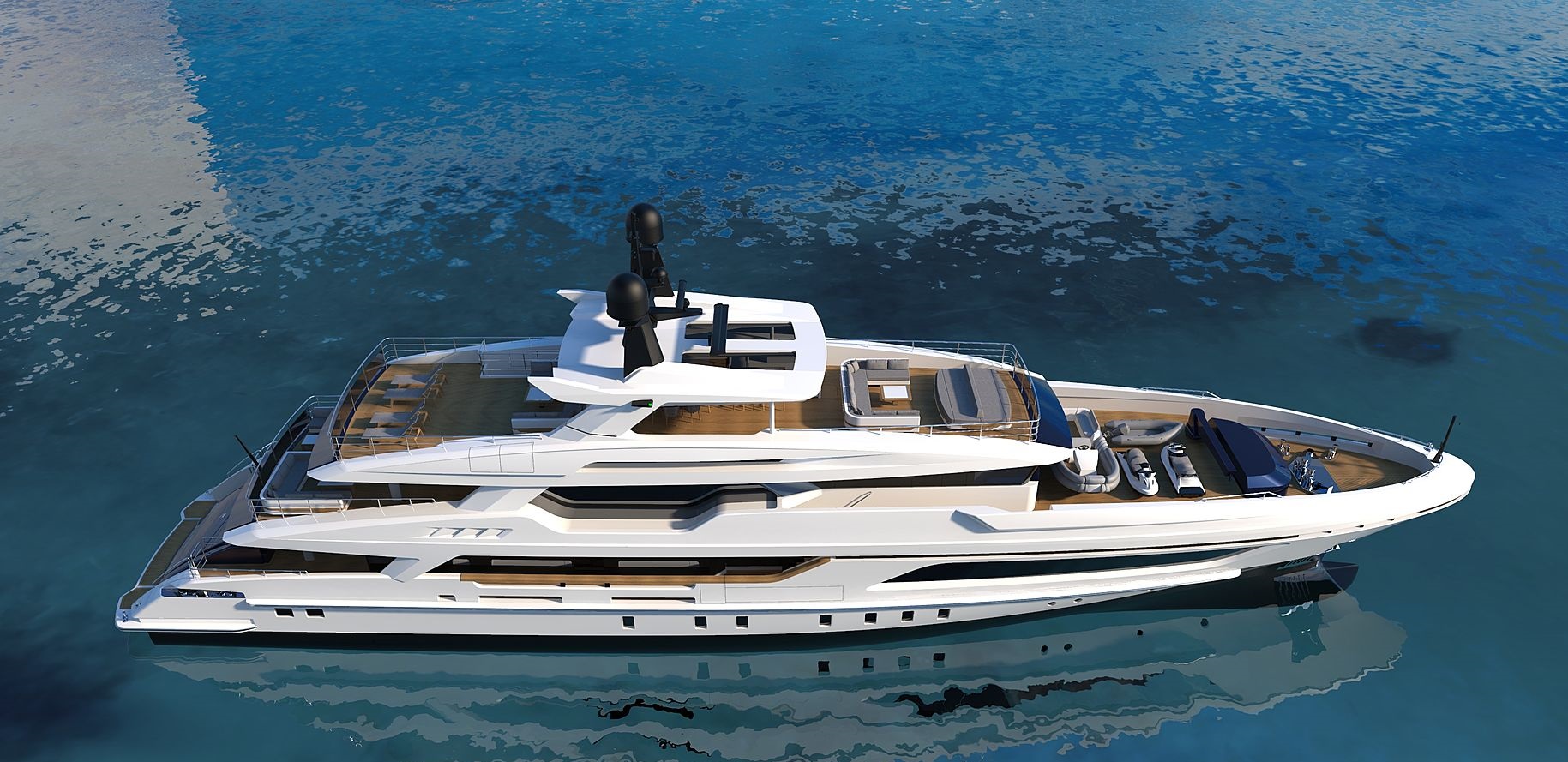 Baglietto has announced the sale of its third 47.6-metre Baglietto 48 T-Line flagship yacht